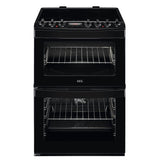 AEG CIB6742ACB 60cm Double Oven Induction Electric Cooker - Black