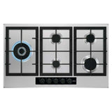 AEG HGB95520YM 5 Point Gas Hob Countertop Kitchen Stainless Steel 86cm
