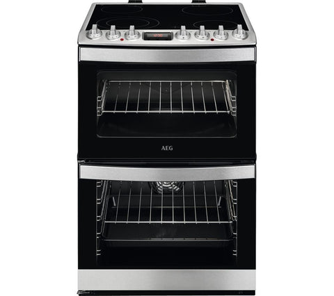 AEG CCS6741ACM - 60cm Electric Ceramic Cooker - Stainless Steel