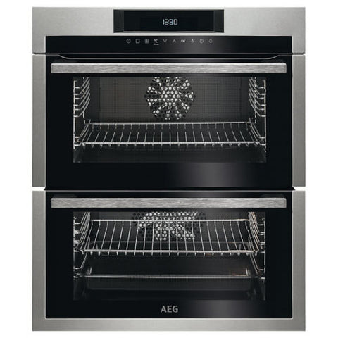 AEG DUE731110M A/A Rated Built-Under Double Electric Oven in Stainless Steel