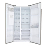 Beko ASN541S American Style Freestanding Fridge Freezer Non-Plumbed Water Ice