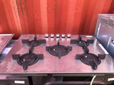 Aeg Hg755820um Integrated Gas Hob, Stainless Steel H4.5cm x W74.5cm x D51.5cm