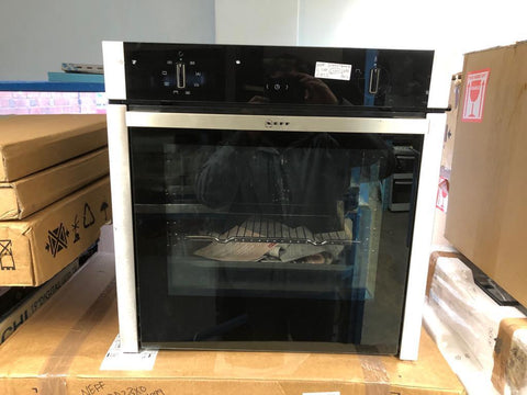 NEFF B4ACF1AN0B 60cm Slide Hide Single Electric Oven Stainless S Safeer Appliances Ltd