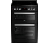 BEKO XDC653K - 60cm Electric Ceramic Cooker - Black & Silver