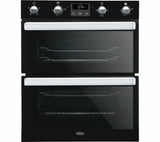 BELLING BI702FPCT Electric Built-under Double Smart Oven - Black