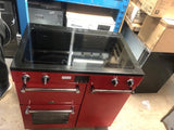 BELLING Kensington 90 cm Electric Induction Range Cooker Red Chrome 444444051
