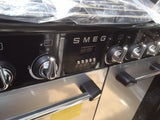 SMEG Blenheim 90 cm Dual Fuel Range Cooker - Silver & Black