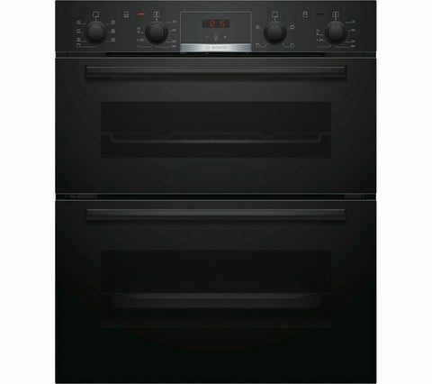 BOSCH NBS533BB0B Electric Built-under Double Oven - Black