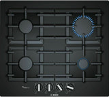 BOSCH PPP6A6B90 Gas Hob - Black 60cm LPG Convertible