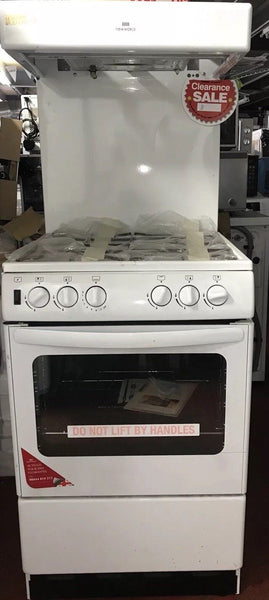 High Level Cookers NEW WORLD NW55THLG 55cm Eye Level Freestanding White Gas Cooker High G ...