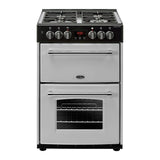 Belling Farmhouse 60DF - 60cm Dual Fuel Cooker - Silver [444410790]