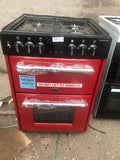 Belling Farmhouse 60DF - 60cm Dual Fuel Cooker - Hot Jalapeno (Red) [444444715]