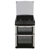 Belling FSG60DO Stainless Steel Gas Cooker with Double Oven 60cm 444449565