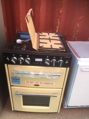 Belling Farmhouse60G Free Standing Gas Cooker with Gas Hob 60cm Cream Safeer Appliances Ltd