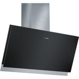Bosch DWK098G61B - 90cm Angled Cooker Hood - Stainless Steel, Black Glass