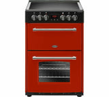Belling Farmhouse 60E - 60cm Electric Cooker - Red (444444712)