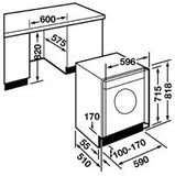 CDA CI330 - 6Kg Integrated Washing Machine