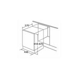 CDA WC432 - 45cm Integrated Slimline Dishwasher