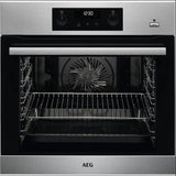 AEG BPK355020M Built Single Oven Multifunction Pyrolytic Self Clean SteamBake