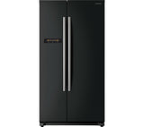 DAEWOO DRX31B3B American-Style Fridge Freezer - Black