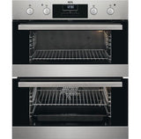 AEG DUB331110M Electric Built-under Double Oven - Stainless Steel
