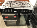 FLAVEL MLN9FRK - 90cm Dual Fuel Range Cooker - Black