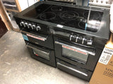 Belling Farmhouse 110E - 110cm Electric Ceramic Range Cooker - Black -  444444148