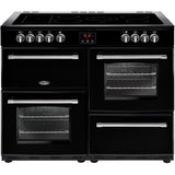 Belling Farmhouse 110E - 110cm Electric Ceramic Range Cooker - Black -  444444148