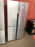 HAIER HTF-456DM6 60/40 Fridge Freezer - Stainless Steel