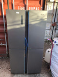 NEW HISENSE RQ689N4BD1 Fridge Freezer Silver frost free 621L A+ LED con3up