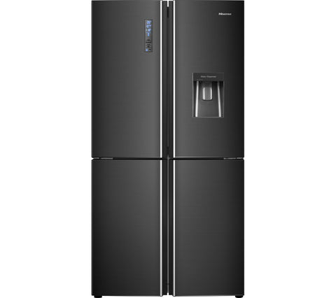HISENSE RQ689N4WF1 - 91cm Fridge Freezer - Black Steel
