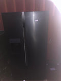 HISENSE RS694N4TF1 American-Style Fridge Freezer - Black Steel