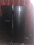 HISENSE RS694N4TF1 American-Style Fridge Freezer - Black Steel