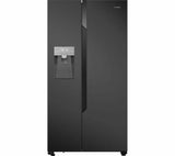 HISENSE RS694N4TF1 American-Style Fridge Freezer - Black Steel