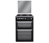 Hotpoint Ultima HUG61K - 60cm Gas Cooker - Black