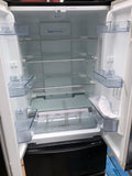 Hoover HMN7182BK French Style Fridge Freezer In Black
