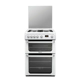 Hotpoint Ultima HUG61P 60cm Gas Cooker Variable Gas Grill White LPG Convertible