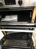 INDESIT Aria IDU 6340 BL Electric Built-under Double Oven Black Stainless Steel