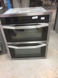 John Lewis JLBIDU713 Built-Under Double Electric Oven - Stainless Steel