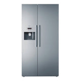 Neff KA3902I20G American Style Fridge Freezer Stainless-Steel Fingerprint Free door- Grey Side Panels.