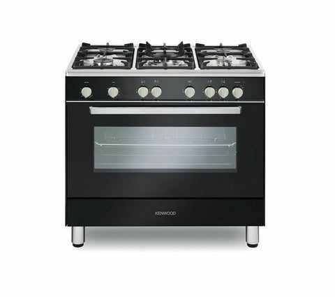 KENWOOD CK307G 90 cm Dual Fuel Range Cooker Black & Chrome LPG Convertible