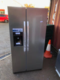 KENWOOD KSBNDIX18 American-Style Fridge Freezer - Inox
