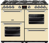 BELLING Kensington 100G 100 cm Gas Range Cooker - Cream & Chrome