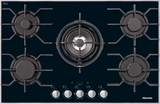 Miele KM3034-1 81cm Gas Hob - Obsidian Black Built-In/Integrated