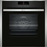 NEFF B58CT68H0B N90 Slide&Hide™ Built In 60cm A Electric Single Oven Stainless