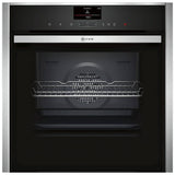 Neff B47VS34N0B Built-in Single Oven Vario Steam Stainless Steel Slide & Hide