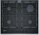 Neff N90 T26TA49N0 - 60cm Gas Hob - Black Glass