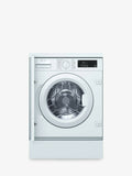 Neff W543BX0GB Integrated Washing Machine, 8kg Load, A+++ Energy Rating