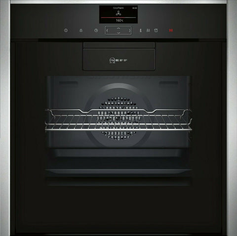 Neff B87VS38N0B N 90 Slide & Hide Oven with VarioSteam Stainless steel 60cm