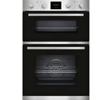 Neff U1HCC0AN0B 5 Function Built-in Double Oven With LCD Display Stainless Steel